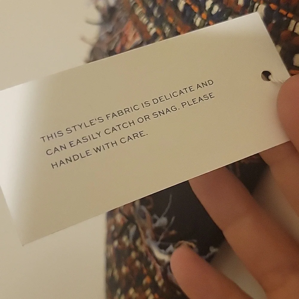 NWT Tory Burch Tweed Fringe Dress - Picture 5 of 5